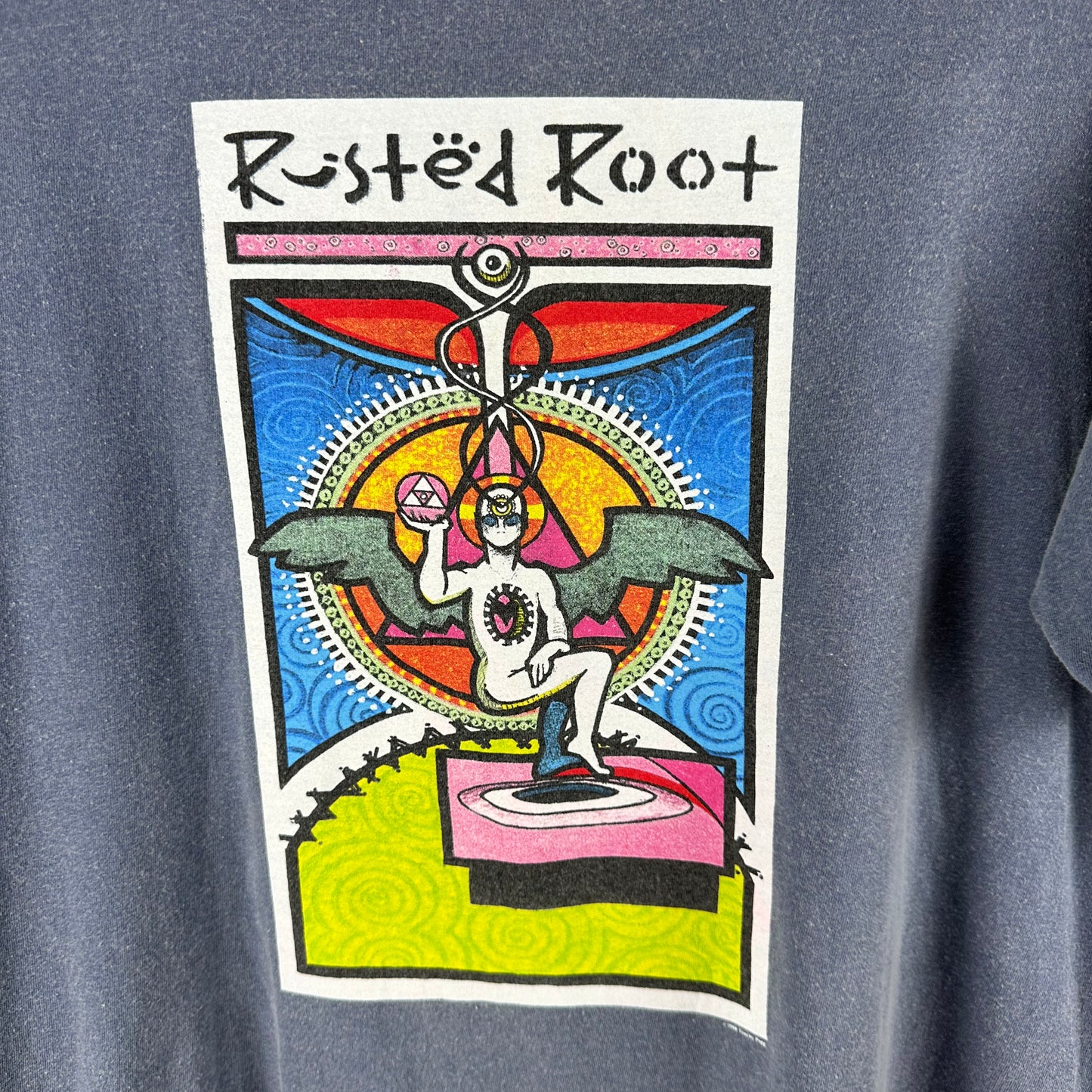 Vintage 1999 Rusted Root Tour Concert Rock Band T-Shirt