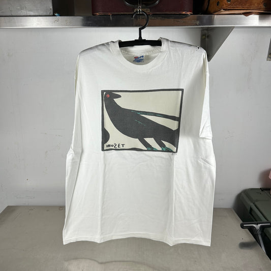Vintage 1991 Mose Tolliver Bird Folk Art Graphic Single Stitch T-shirt