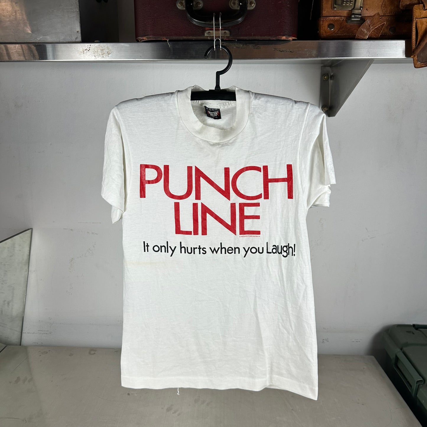 Vintage 1988 Punchline Tom Hanks Sally Field Movie Promo Single Stitch T-Shirt