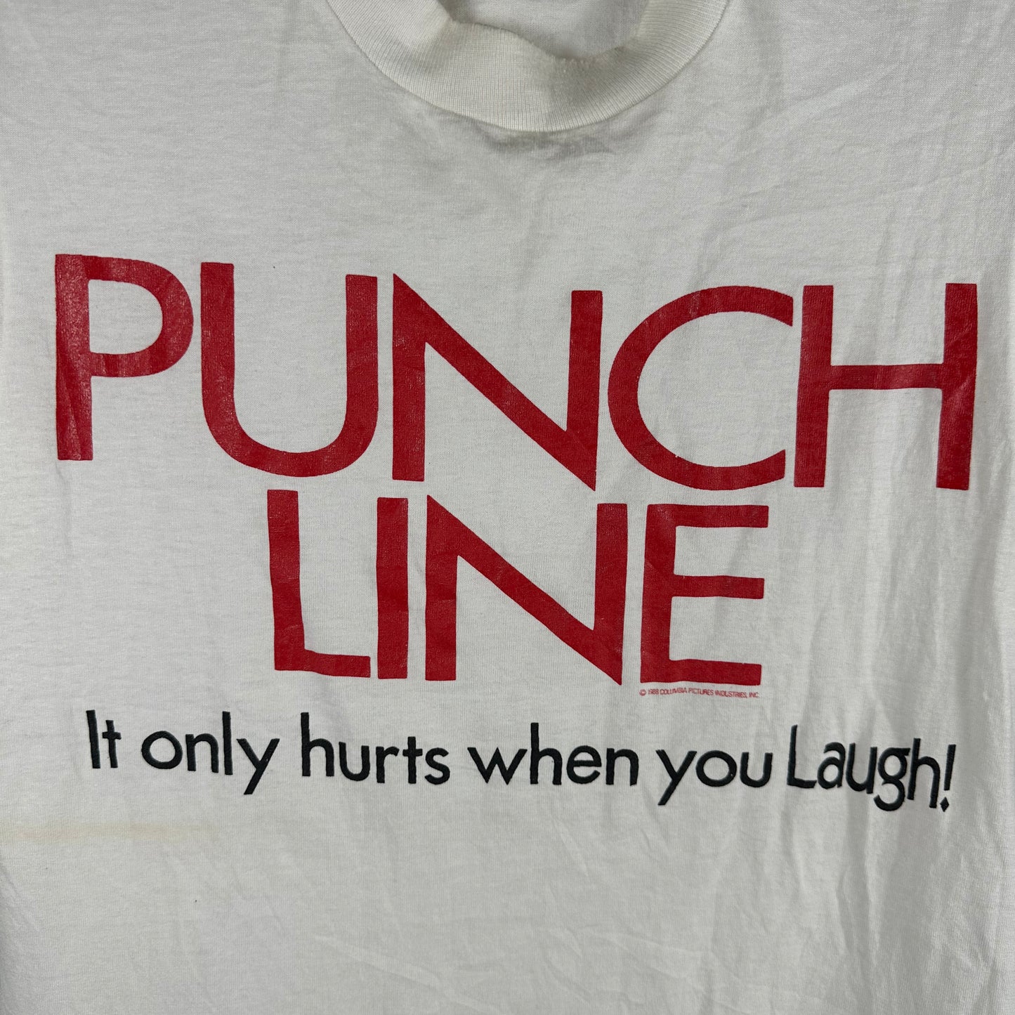 Vintage 1988 Punchline Tom Hanks Sally Field Movie Promo Single Stitch T-Shirt