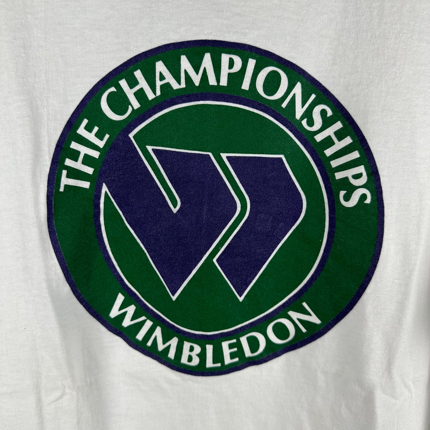Vintage 90s Wimbledon Tennis Championship Logo Single Stitch T-Shirt