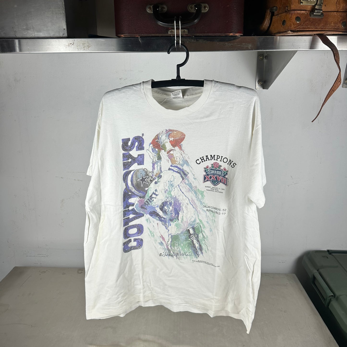 Vintage 1993 Dallas Cowboys NFL Super Bowl Champions Single Stitch T-Shirt