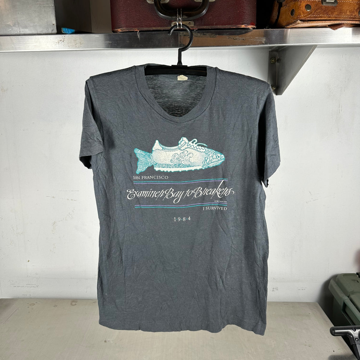 Vintage 1984 San Francisco Examine Bay to Breakers Single Stitch T-shirt