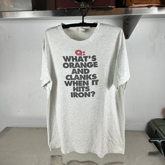 Vintage 90s Nike Basketball Q&amp;A Graphic Single Stitch T-shirt