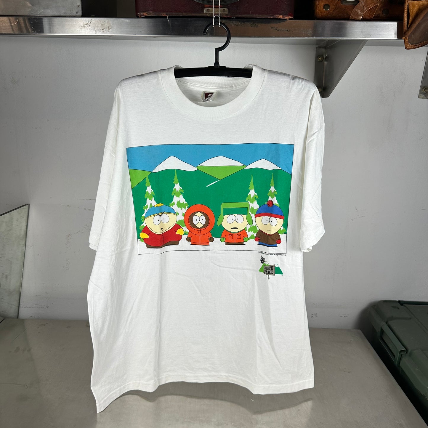 Vintage 1998 South Park Comedy Central The Boys Graphic Promo T-Shirt