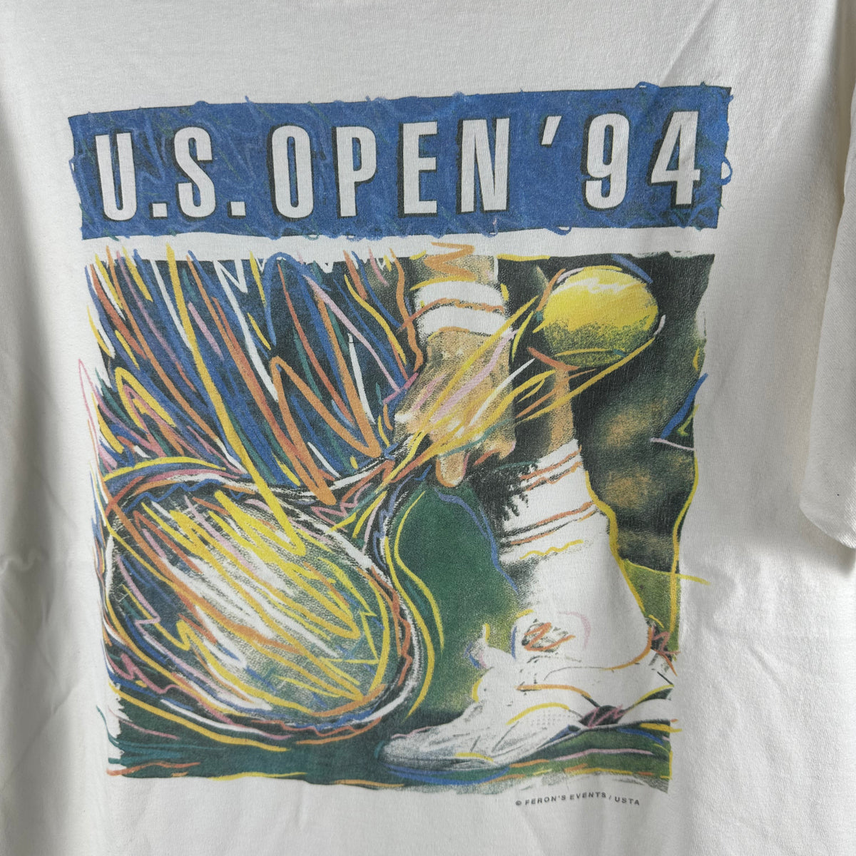 Vintage 1994 US Open Tennis Championship Graphic Single Stitch T-shirt