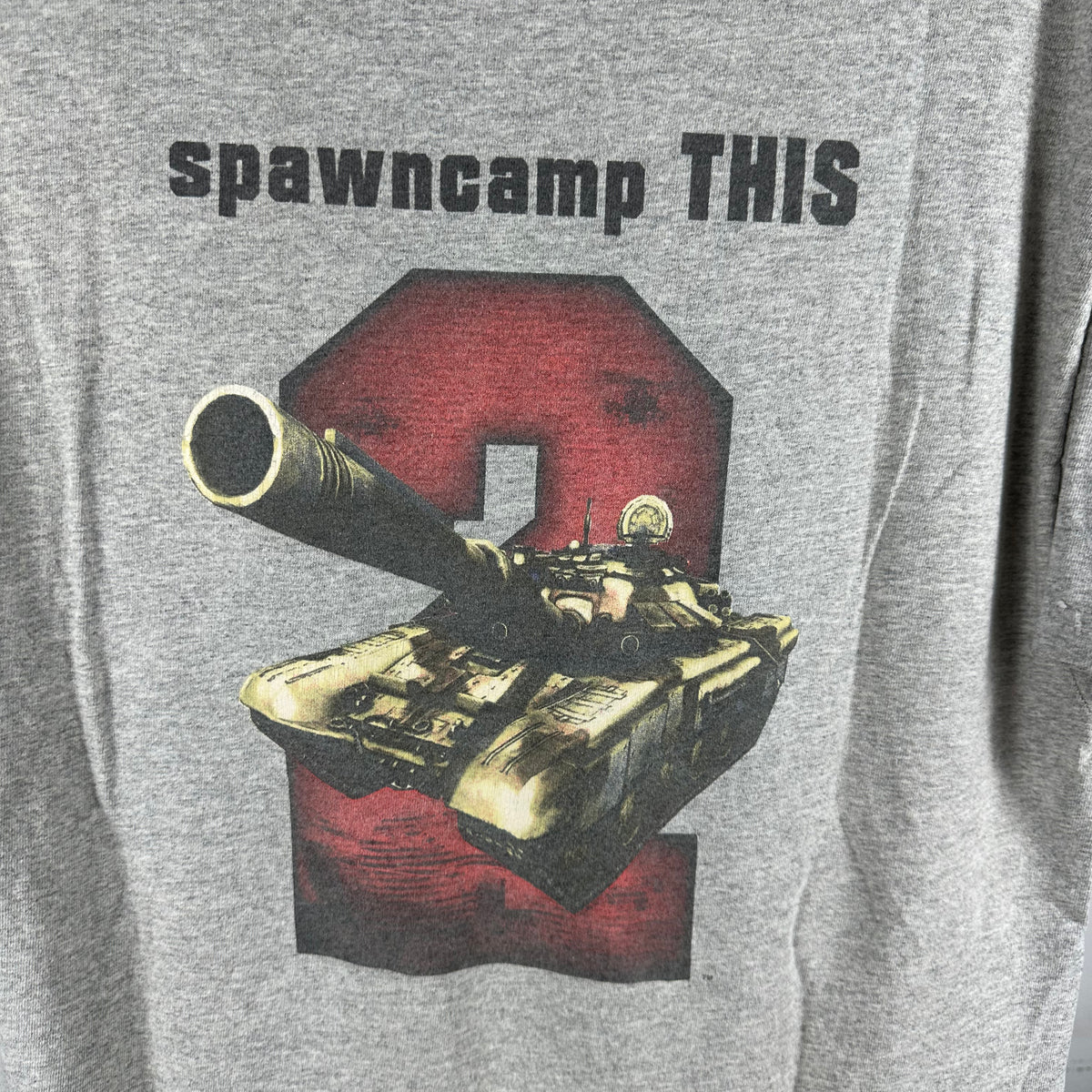 Vintage 2005 Battlefield 2 Spawncamp This EA Video Game Promo T-shirt