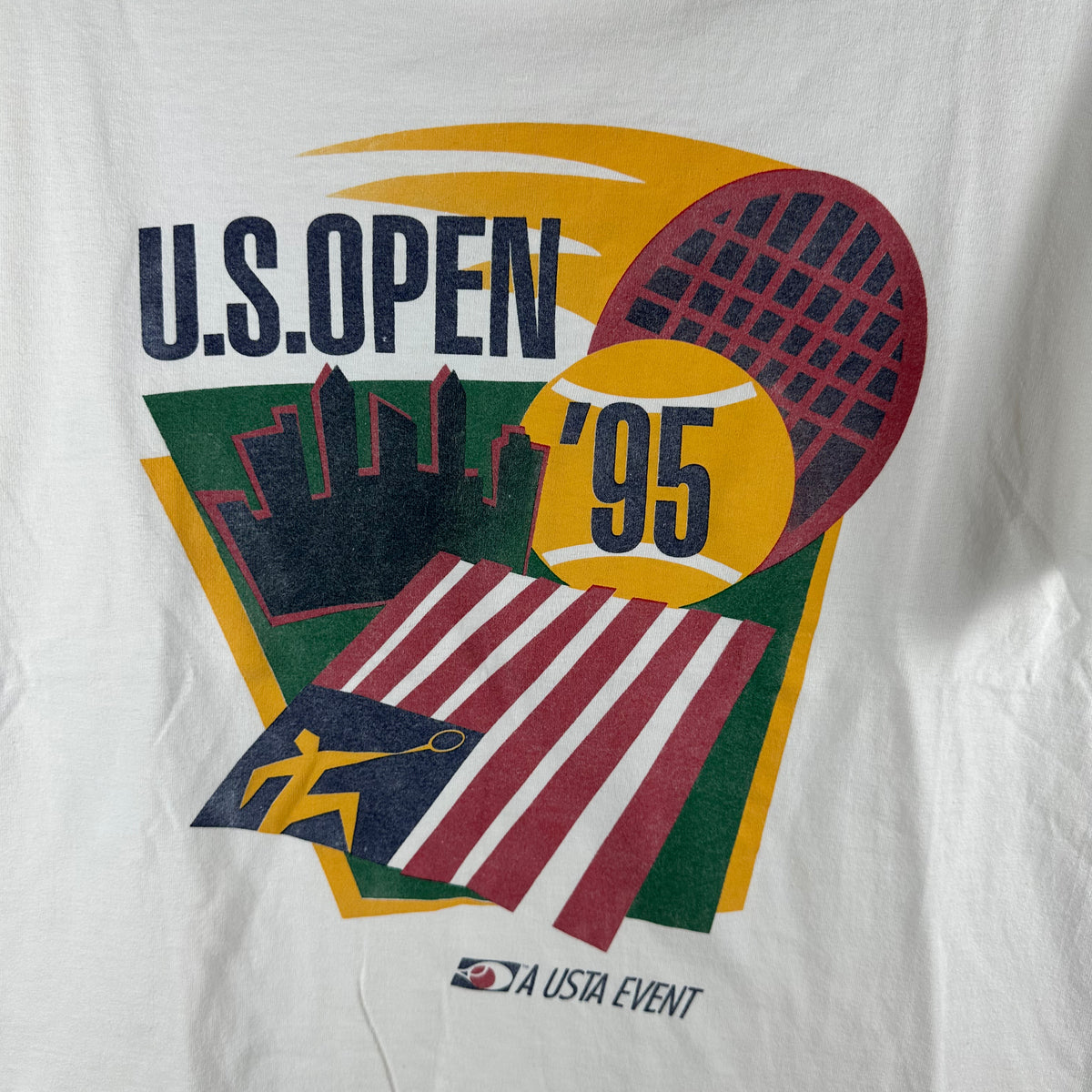 Vintage 1995 US Open Tennis Championship Graphic Single Stitch T-shirt