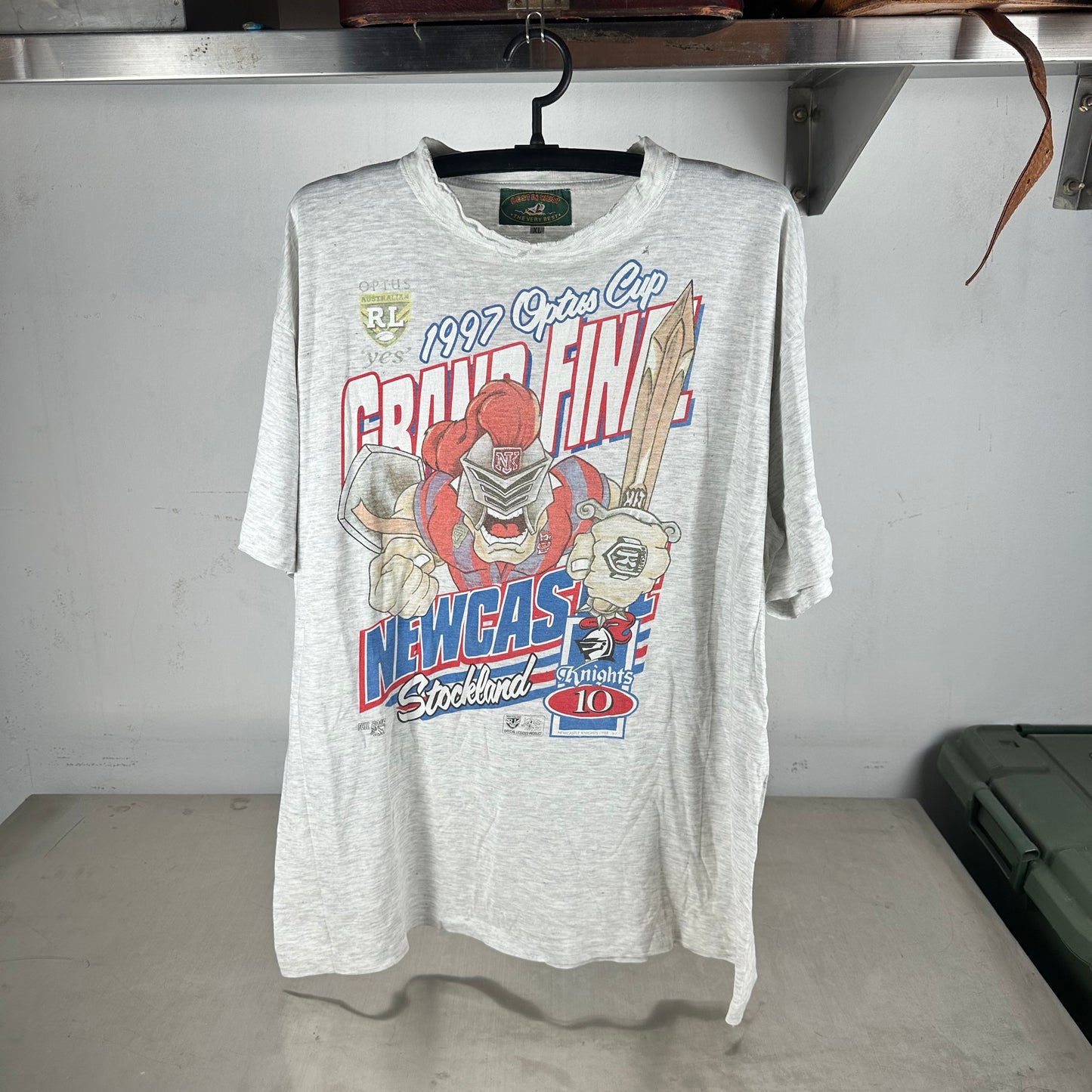 Vintage 1997 Newcastle Knights NRL Optus Cup Grand Final T-Shirt