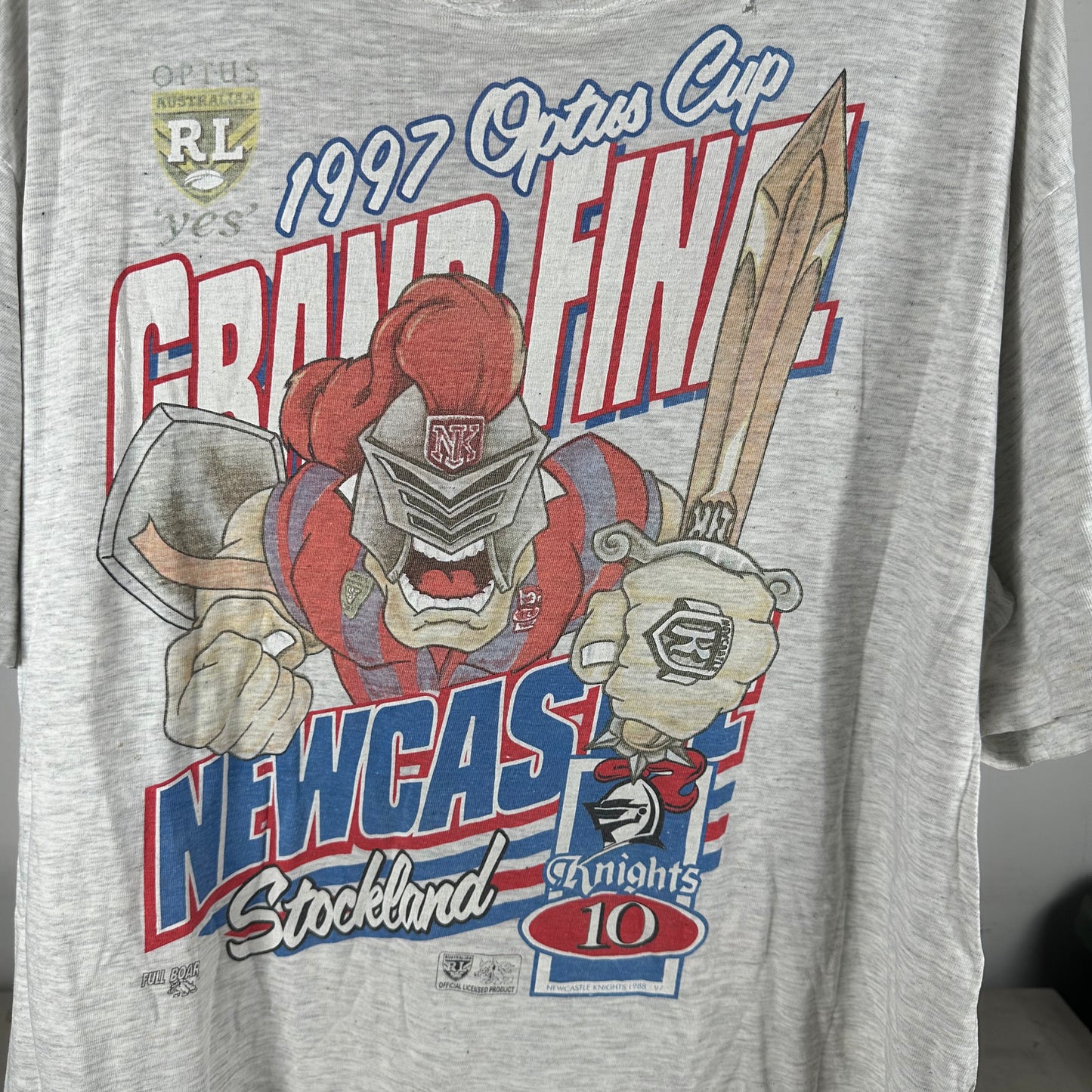 Vintage 1997 Newcastle Knights NRL Optus Cup Grand Final T-Shirt