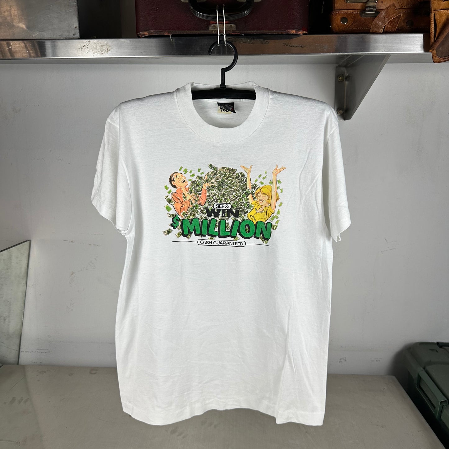 Vintage 80s Trump Castle Casino See & Win a Million Promo Single Stitch T-Shirt