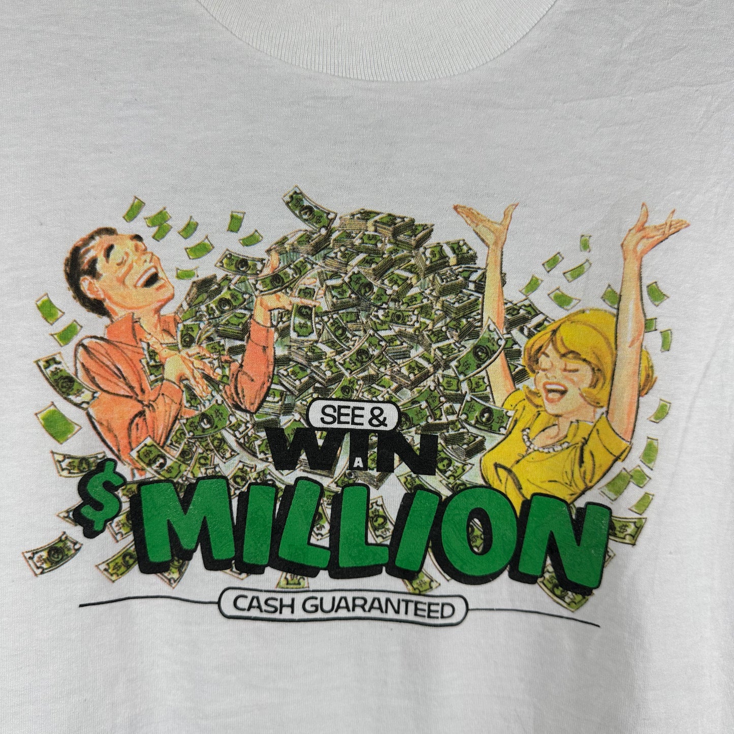 Vintage 80s Trump Castle Casino See & Win a Million Promo Single Stitch T-Shirt