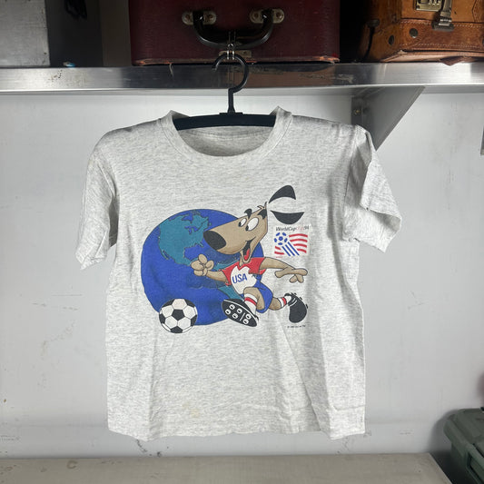 Vintage 1994 USA FIFA Soccer World Cup Mascot Graphic Single Stitch T-shirt