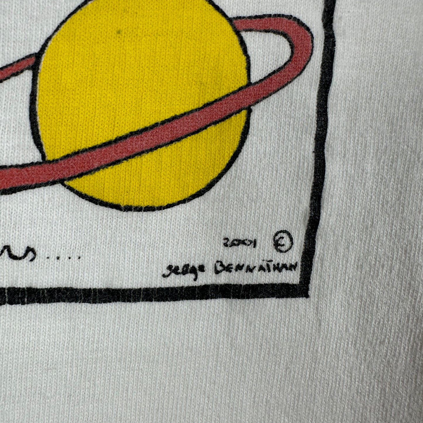 Vintage 2001 Ahhh! Nothing Like a bit of Space Pop Art Style T-Shirt