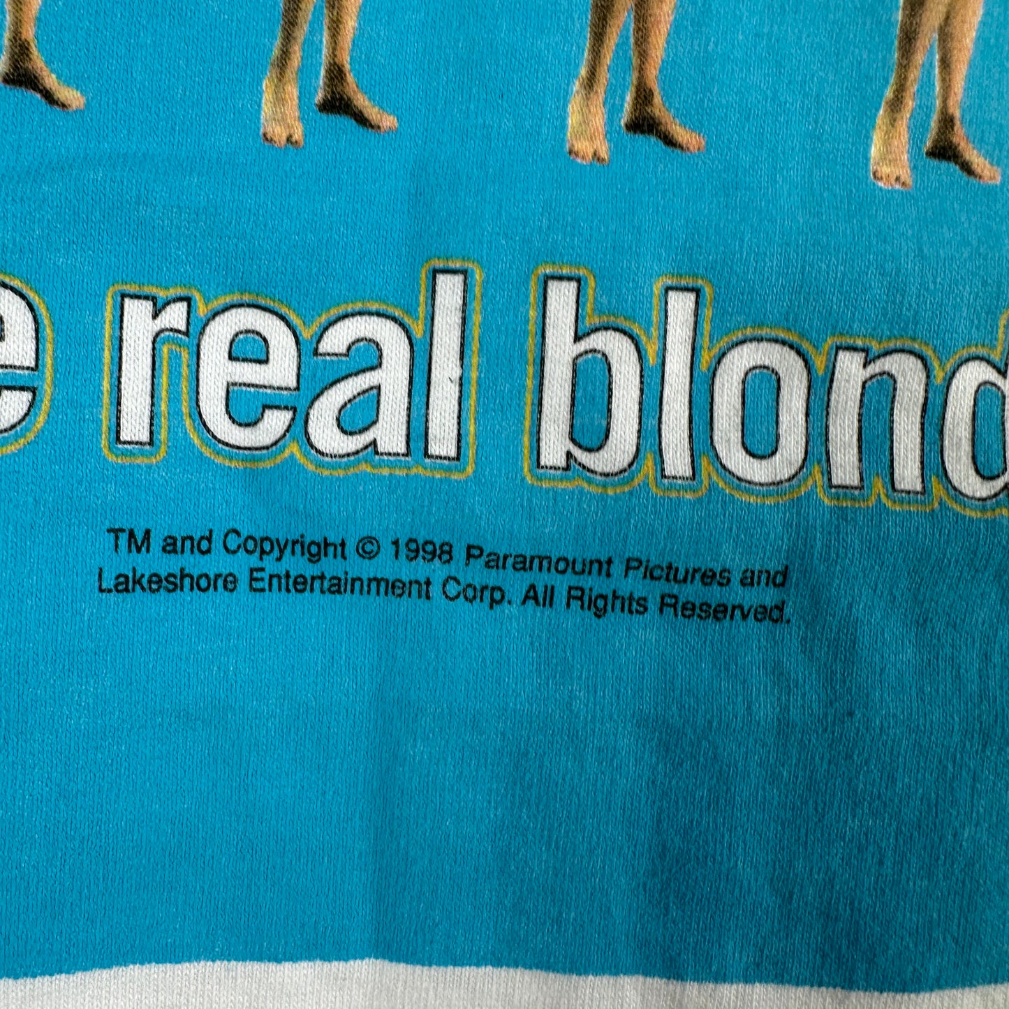 Vintage 1998 The Real Blonde Paramount Pictures Movie Promo T-Shirt