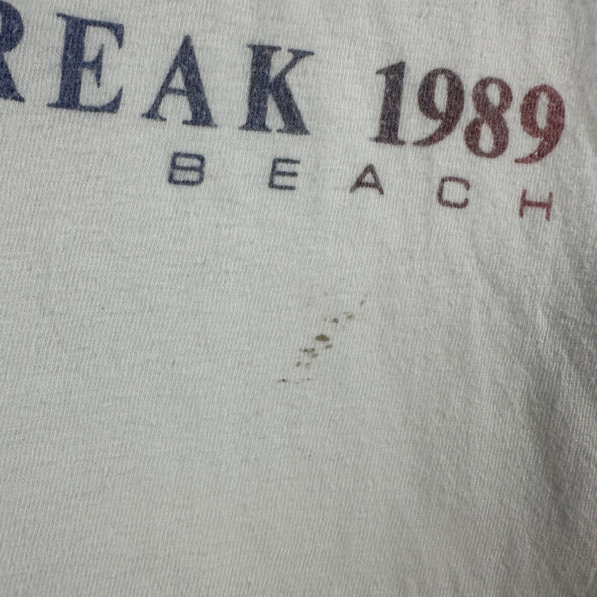 Vintage 1989 Spring Break Daytona Beach Graphic Single Stitch T-shirt