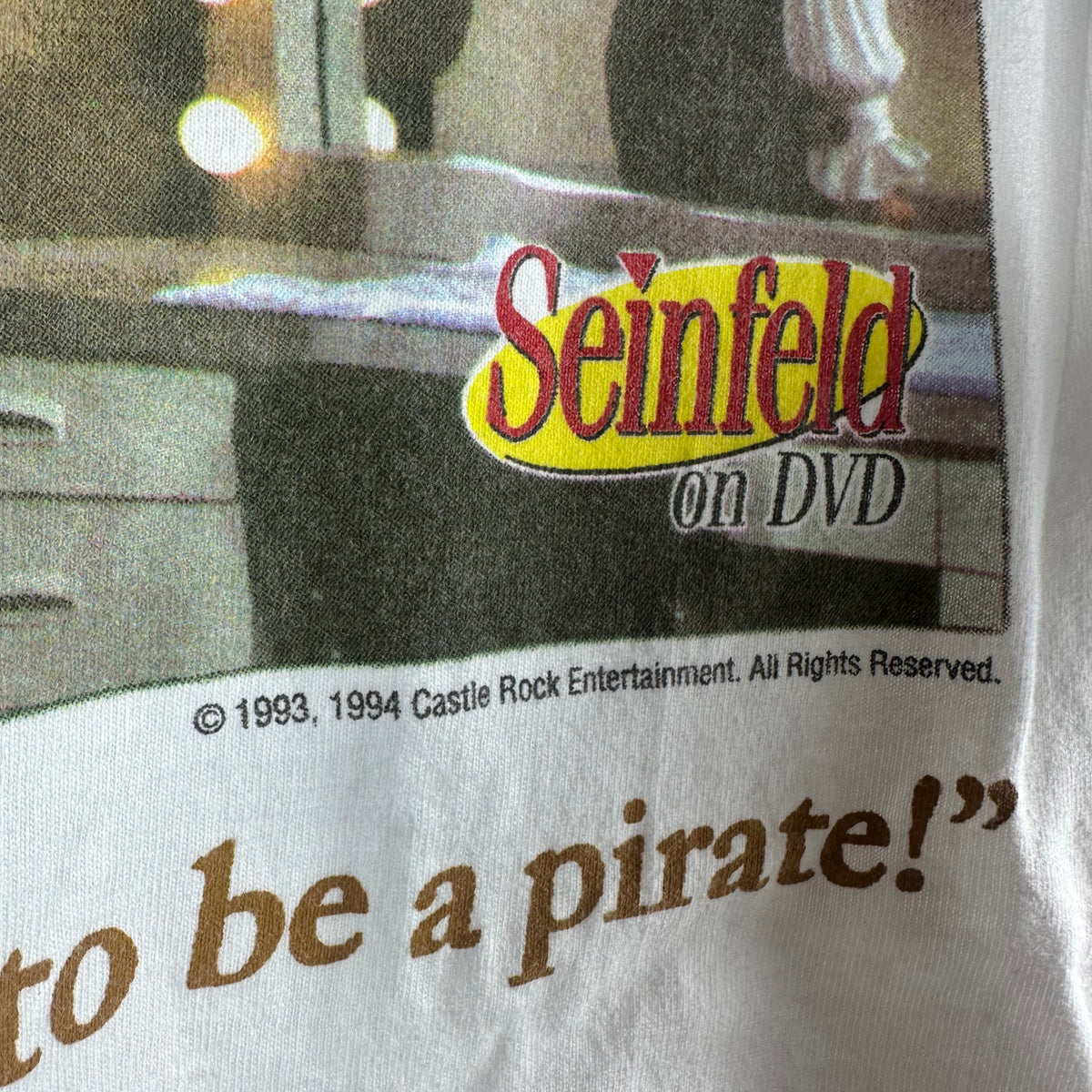 Vintage 1994 Seinfeld But I Don't Want to Be a Pirate! TV Show Promo T-shirt