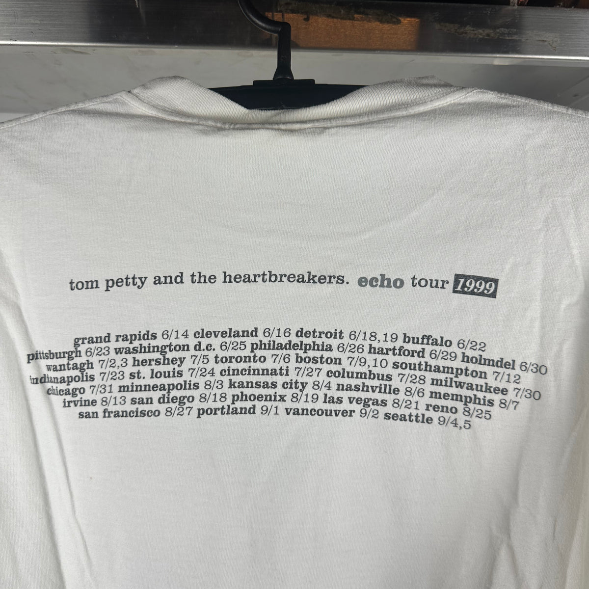 Vintage 1999 Tom Petty and the Heartbreakers Echo Tour Concert T-shirt