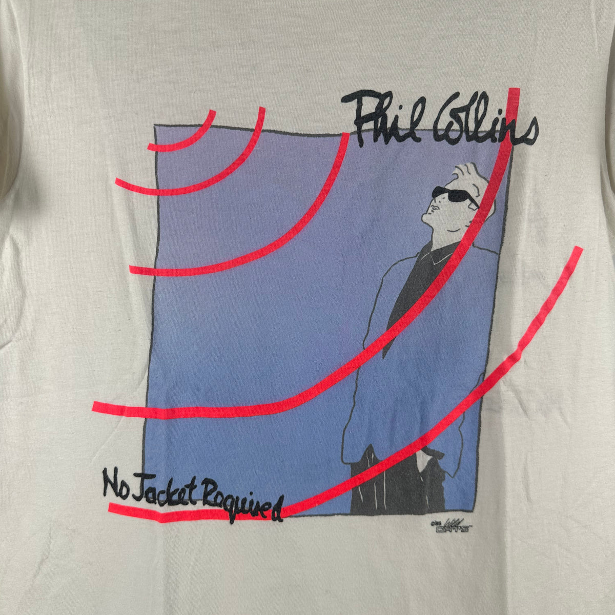 Vintage 1985 Phil Collins No Jacket Required Tour Concert Single Stitch T-shirt