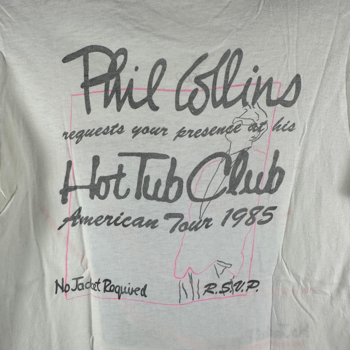 Vintage 1985 Phil Collins No Jacket Required Tour Concert Single Stitch T-shirt