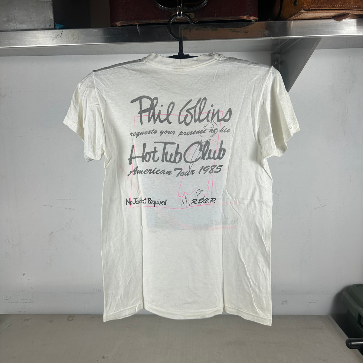 Vintage 1985 Phil Collins No Jacket Required Tour Concert Single Stitch T-shirt
