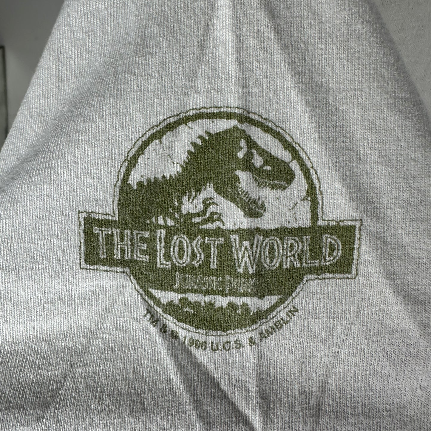 Vintage 1996 Jurassic Park The Lost World Site B Graphic T-Shirt