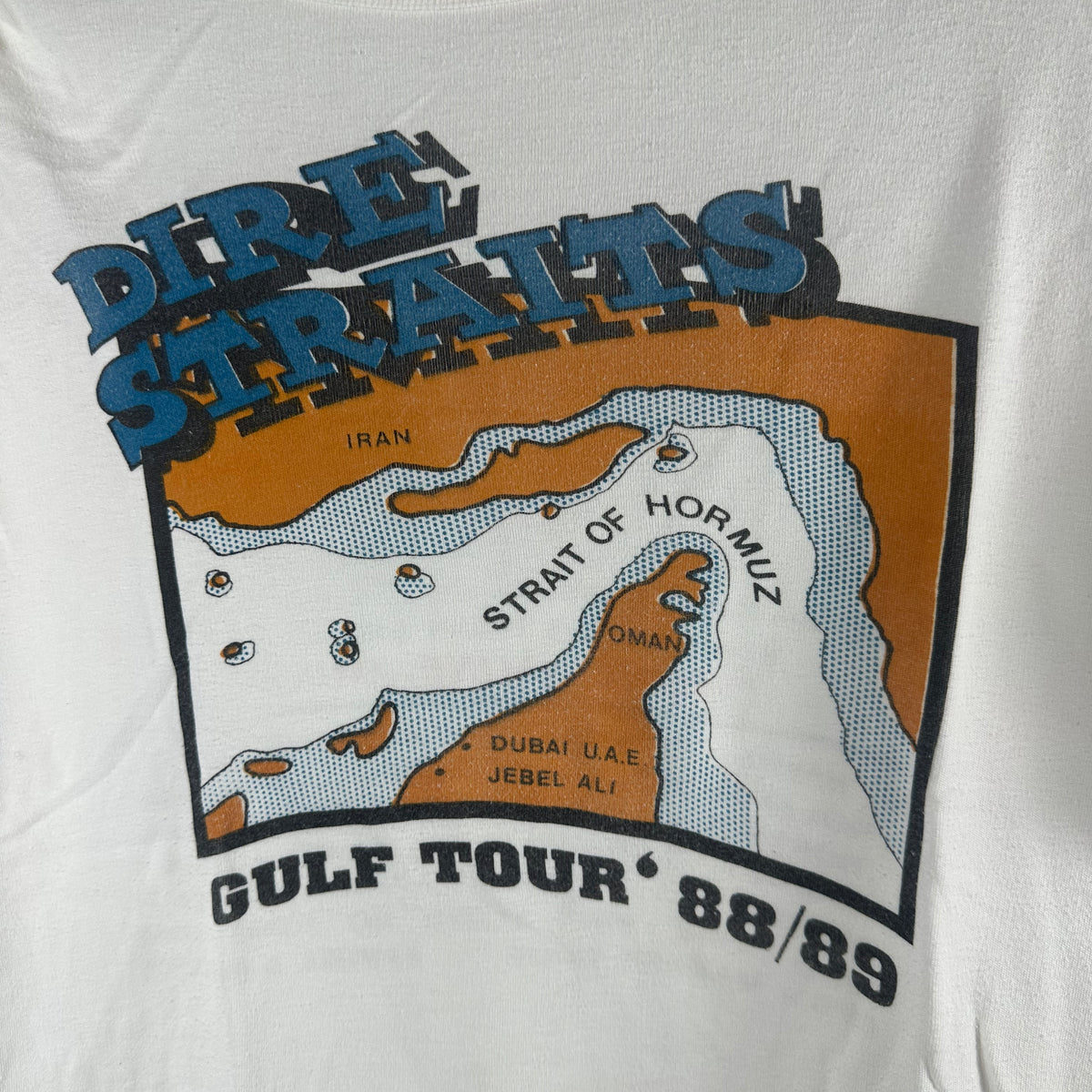 Vintage 1988/89 Dire Straits Gulf Tour Concert Rock Band T-shirt