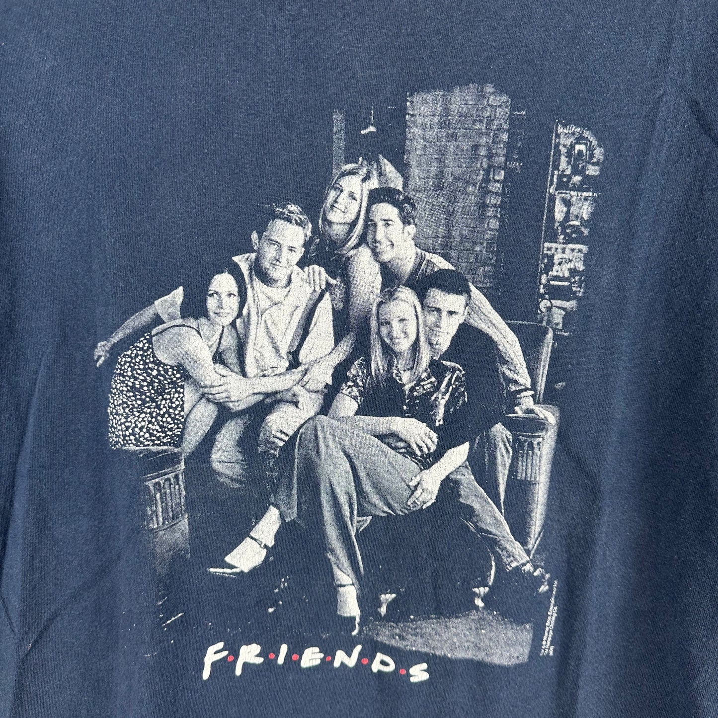 Vintage 2004 Friends TV Show Sitcom Cast Graphic Promo T-Shirt