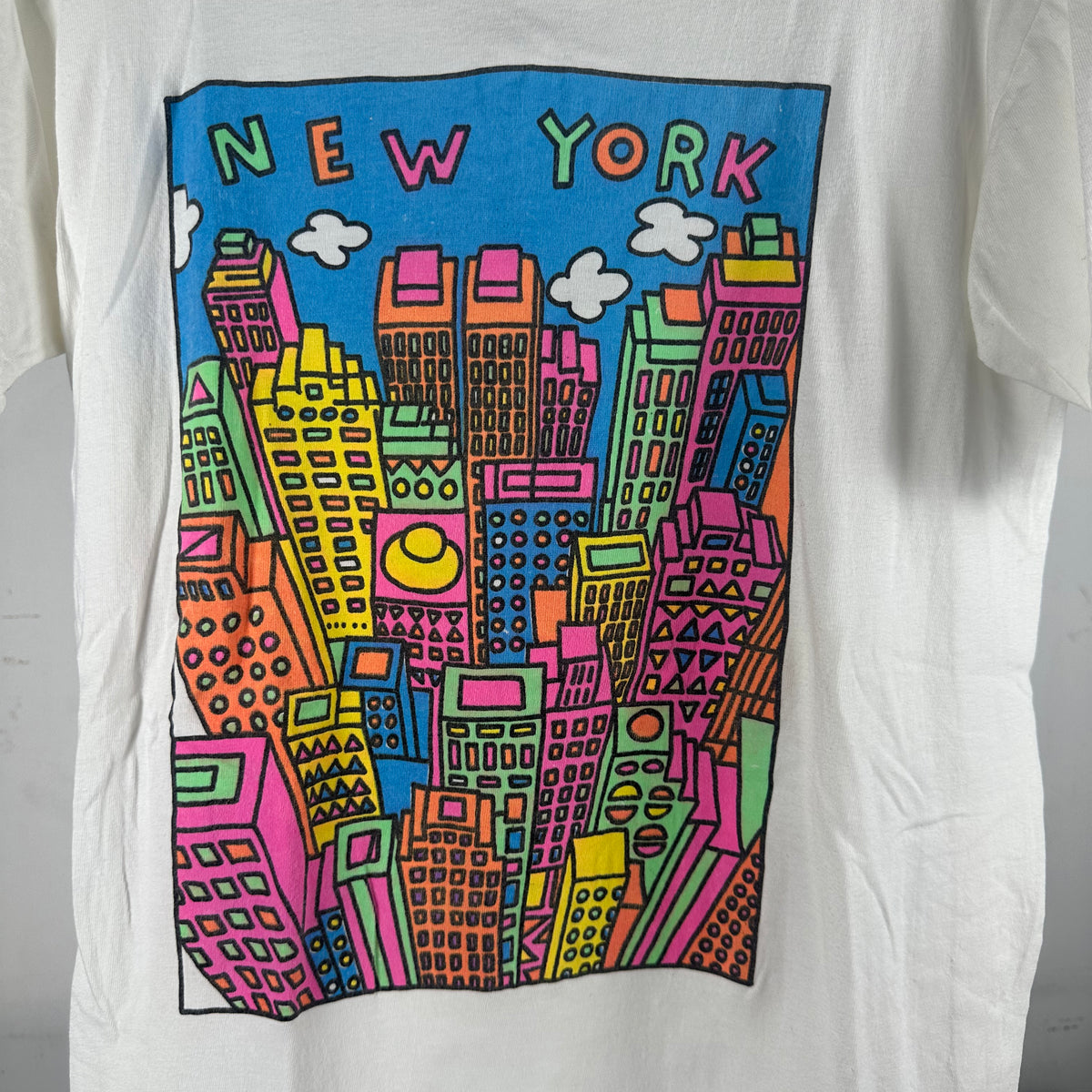 Vintage 90s New York City Artwork Graphic Single Stitch T-shirt