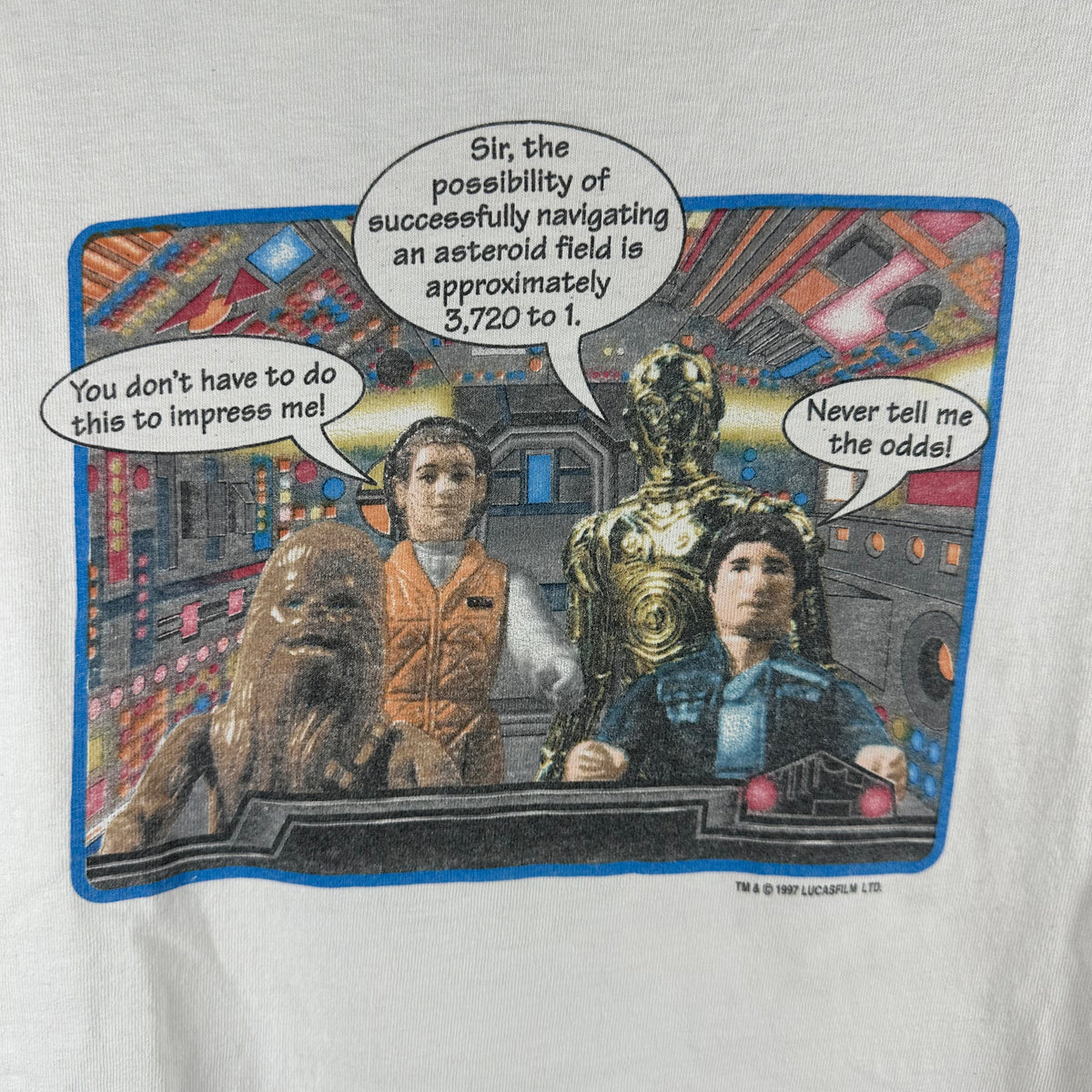 Vintage 1997 Star Wars Collectibles Lucas Film Graphic T-shirt