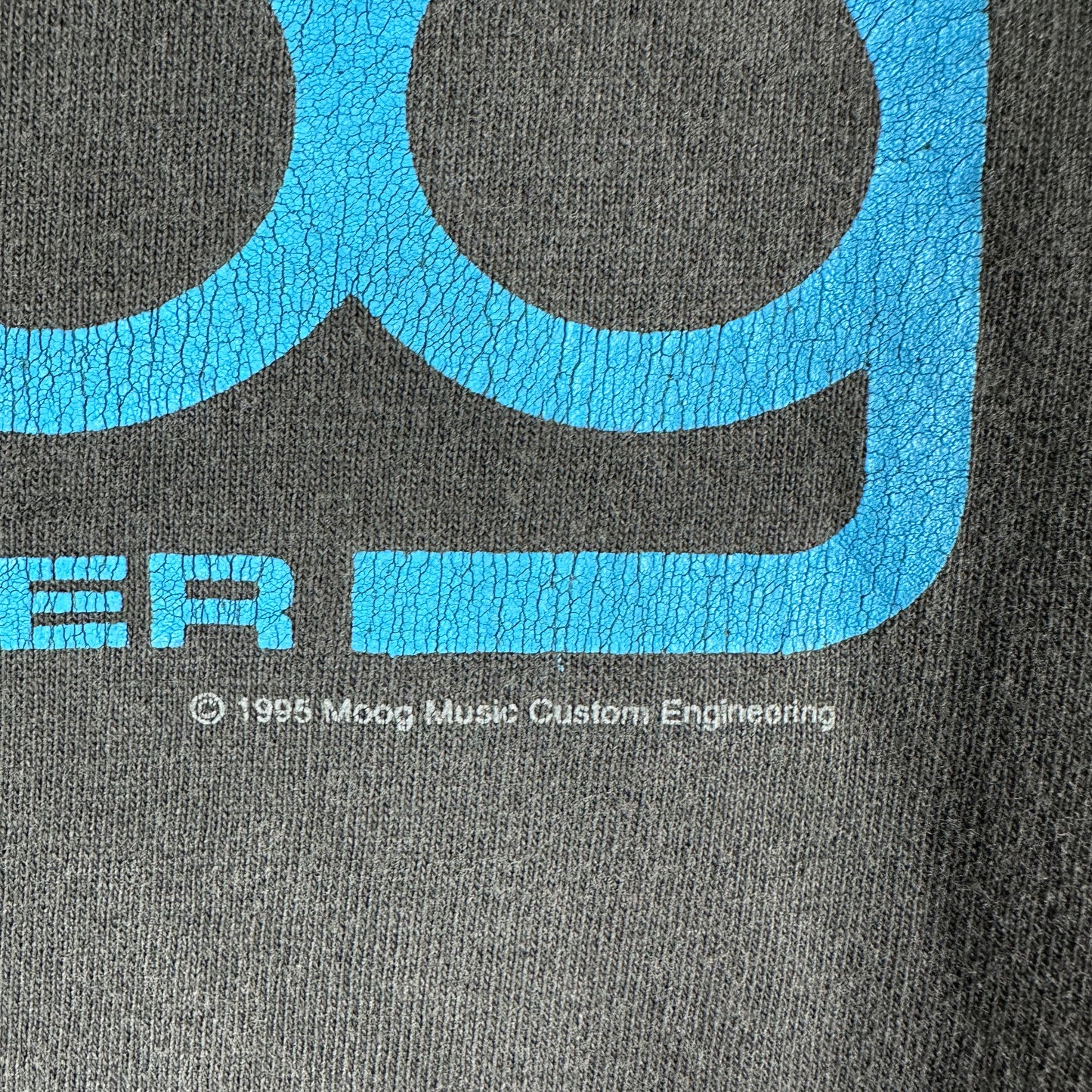 Vintage 1995 Moog Music Synthesizer Graphic Faded T-Shirt