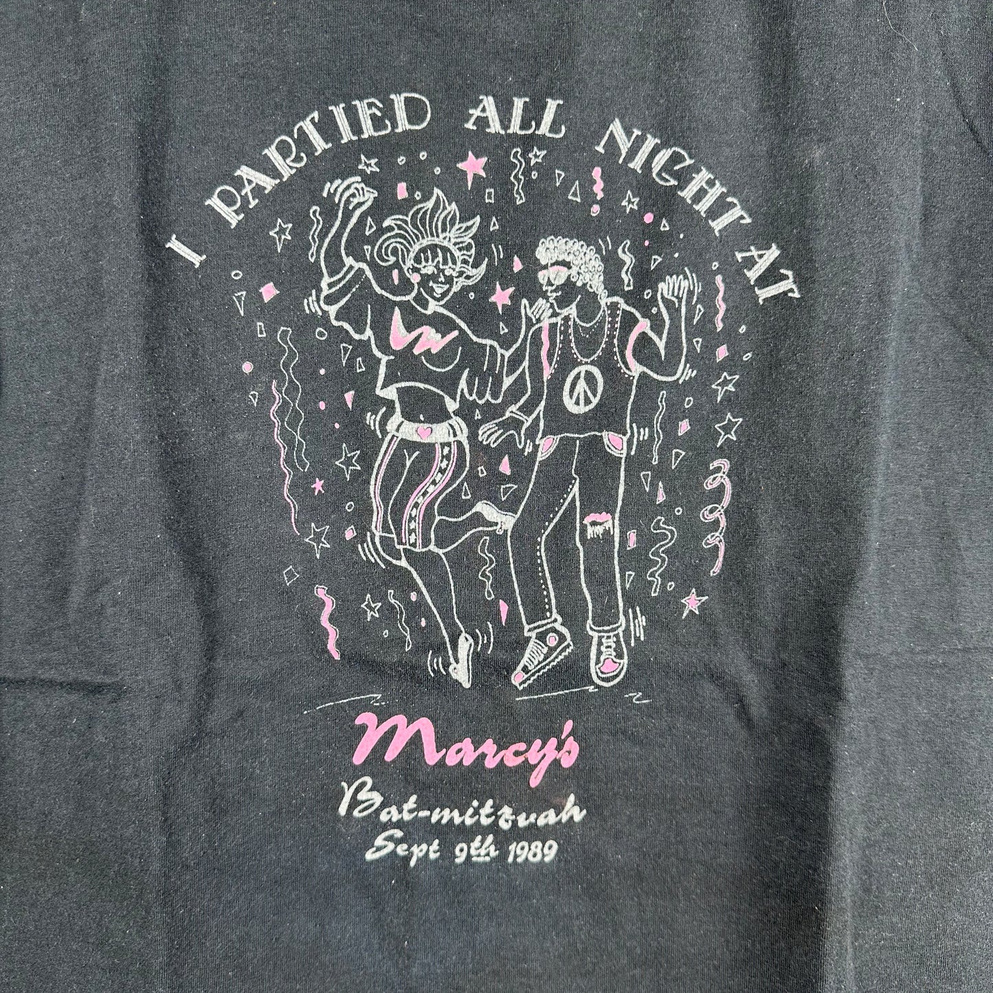 Vintage 1989 I Partied All Night at Marcy's Single Stitch T-Shirt