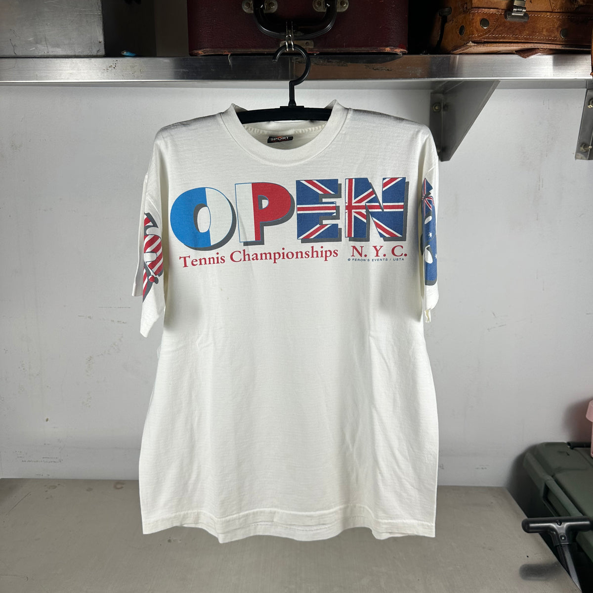 Vintage 1995 US Open Tennis Championship Graphic Single Stitch T-shirt