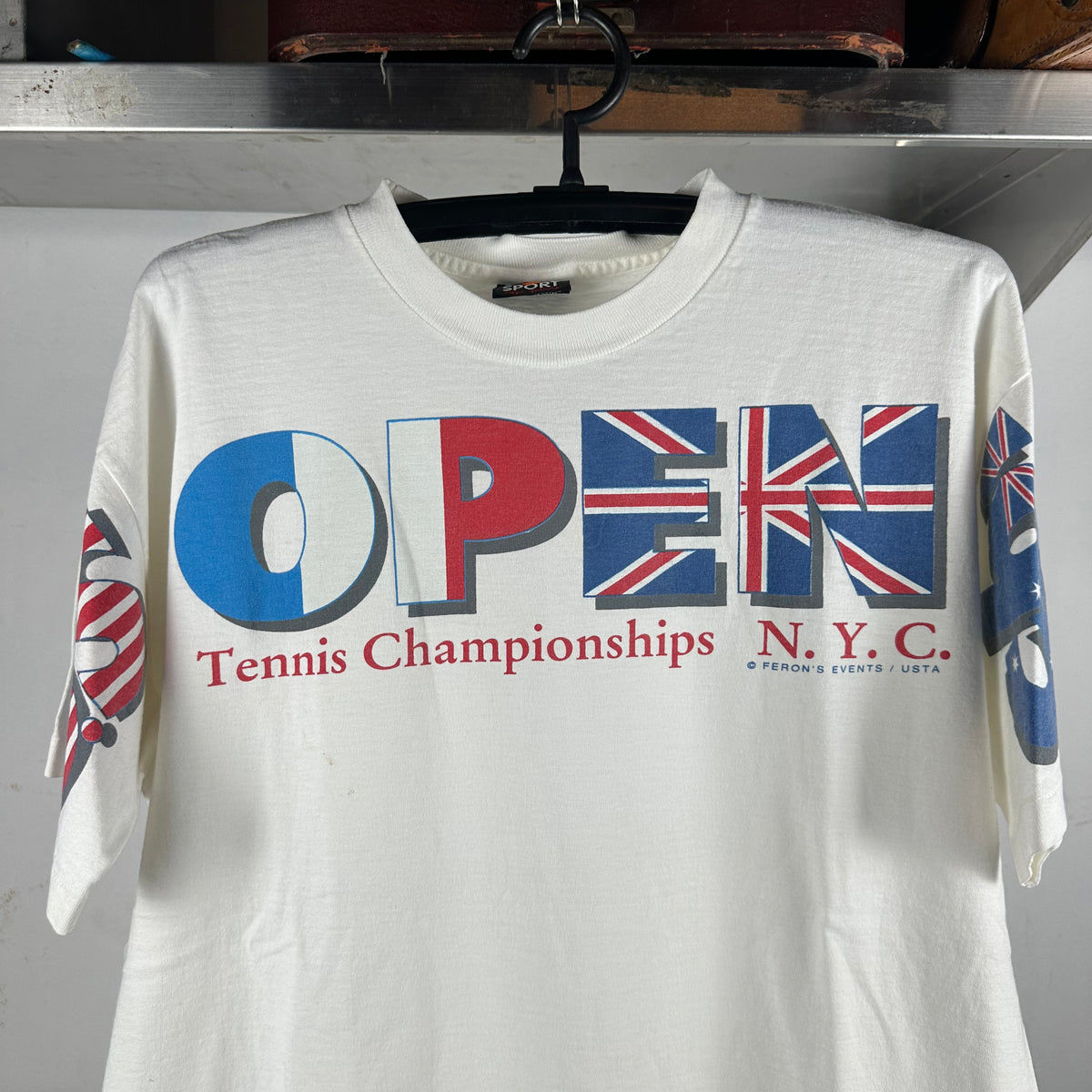 Vintage 1995 US Open Tennis Championship Graphic Single Stitch T-shirt