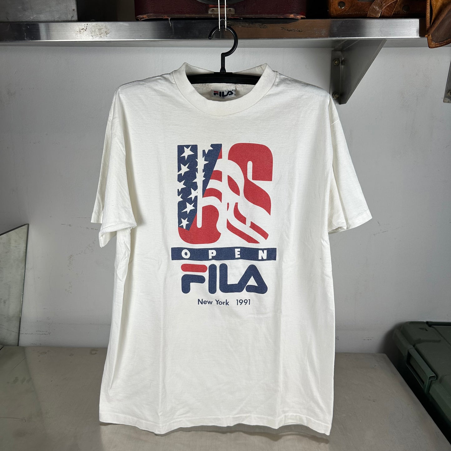 Vintage Fila 1991 US Open Tennis Championship Graphic Single Stitch T-Shirt
