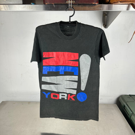 Vintage 1988 New York! Typography Graphic Single Stitch T-shirt