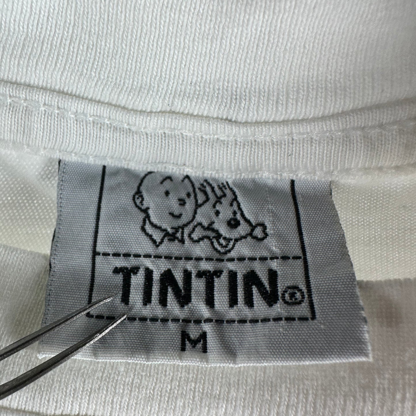 Vintage 1996 The Adventures of Tintin Cartoon Graphic T-shirt
