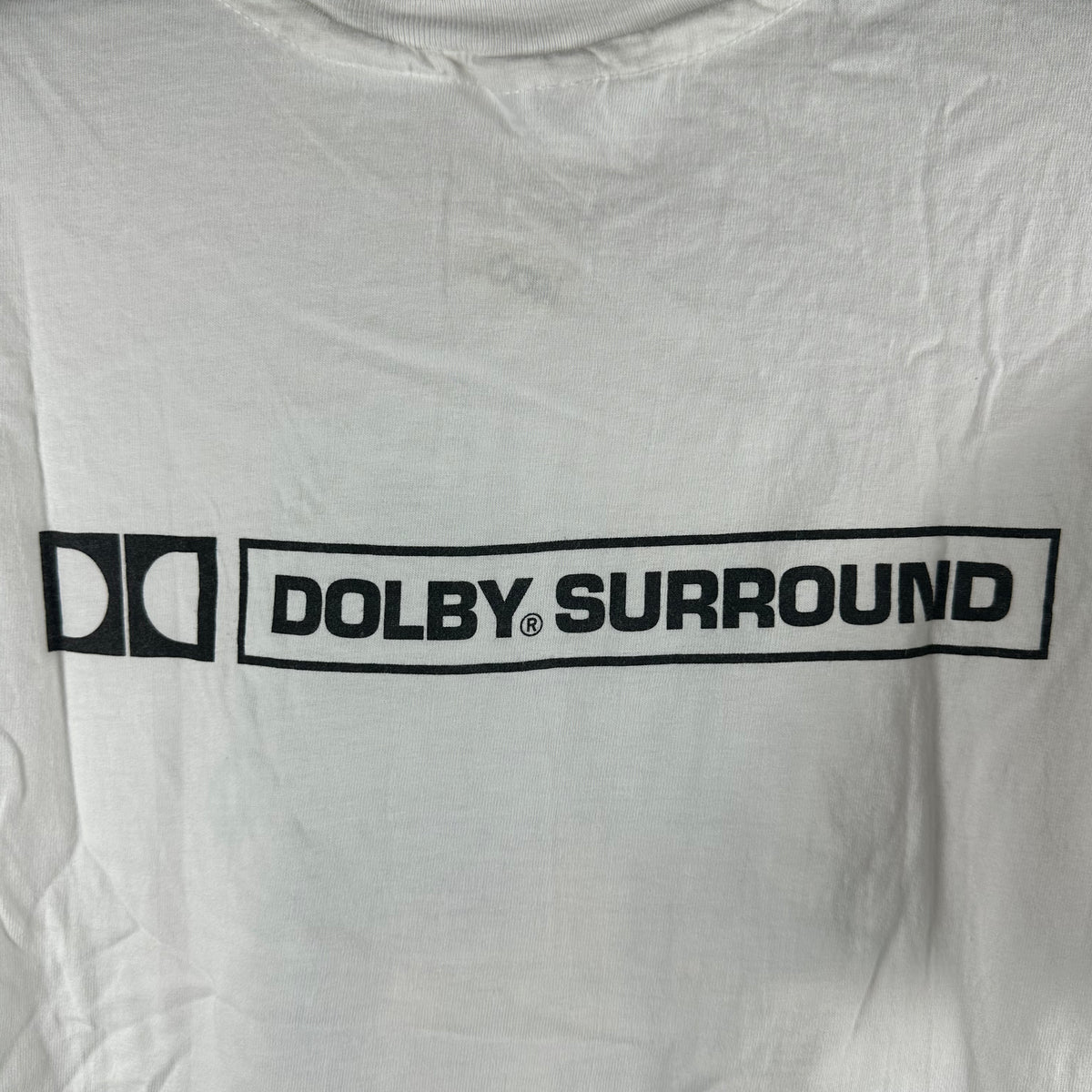 Vintage 90s Dolby Surround Sound Audio Artwork Promo Single Stitch T-shirt