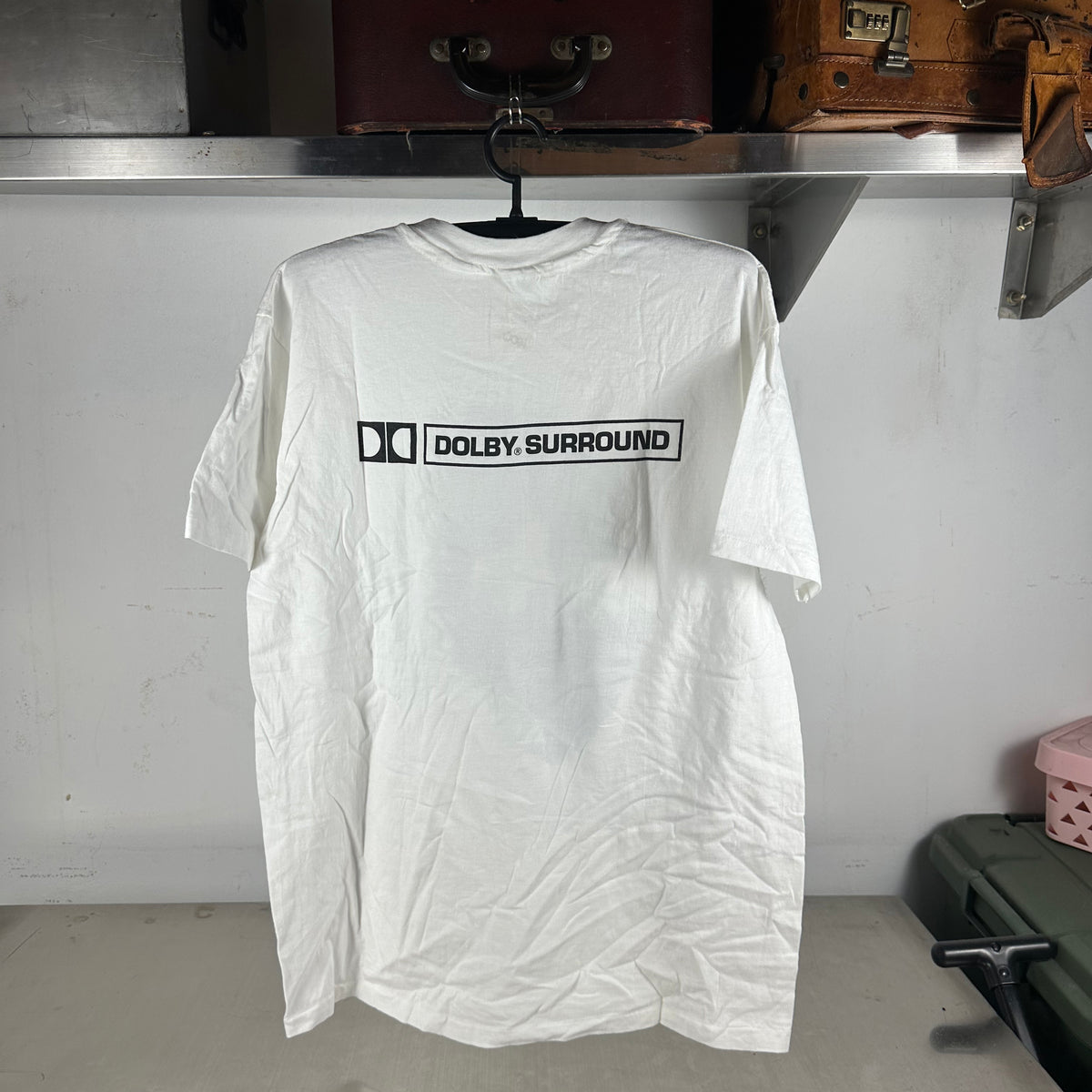 Vintage 90s Dolby Surround Sound Audio Artwork Promo Single Stitch T-shirt