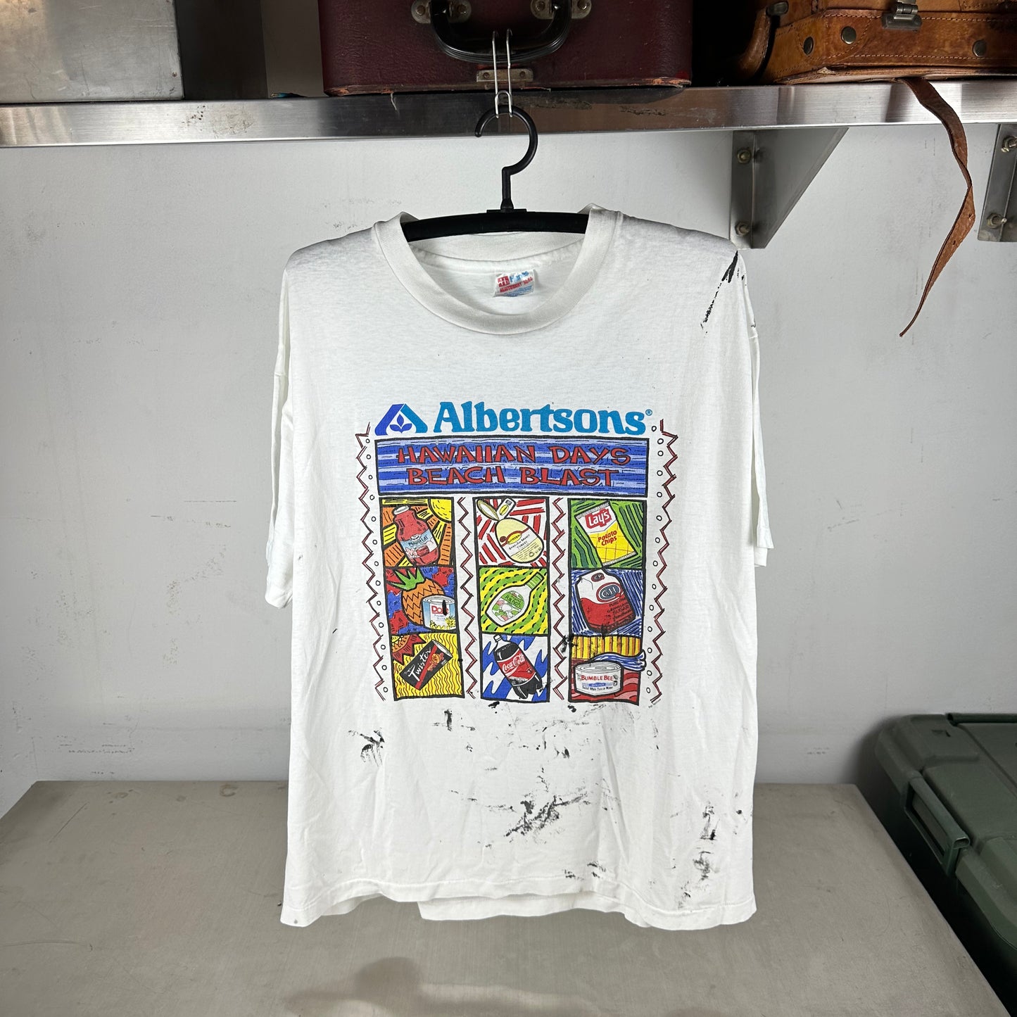 Vintage 90s Albertsons Hawaiian Days Beach Blast Graphic Single Stitch T-shirt