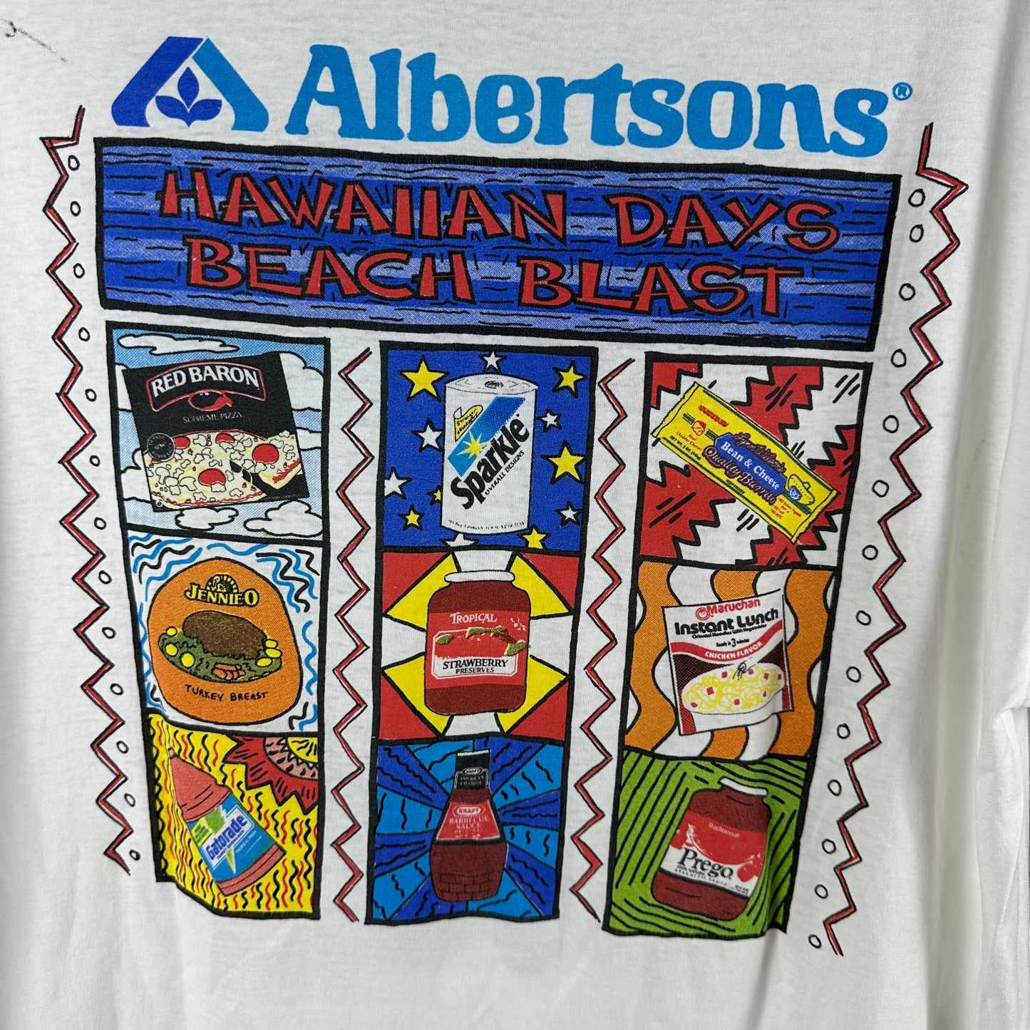 Vintage 90s Albertsons Hawaiian Days Beach Blast Graphic Single Stitch T-shirt