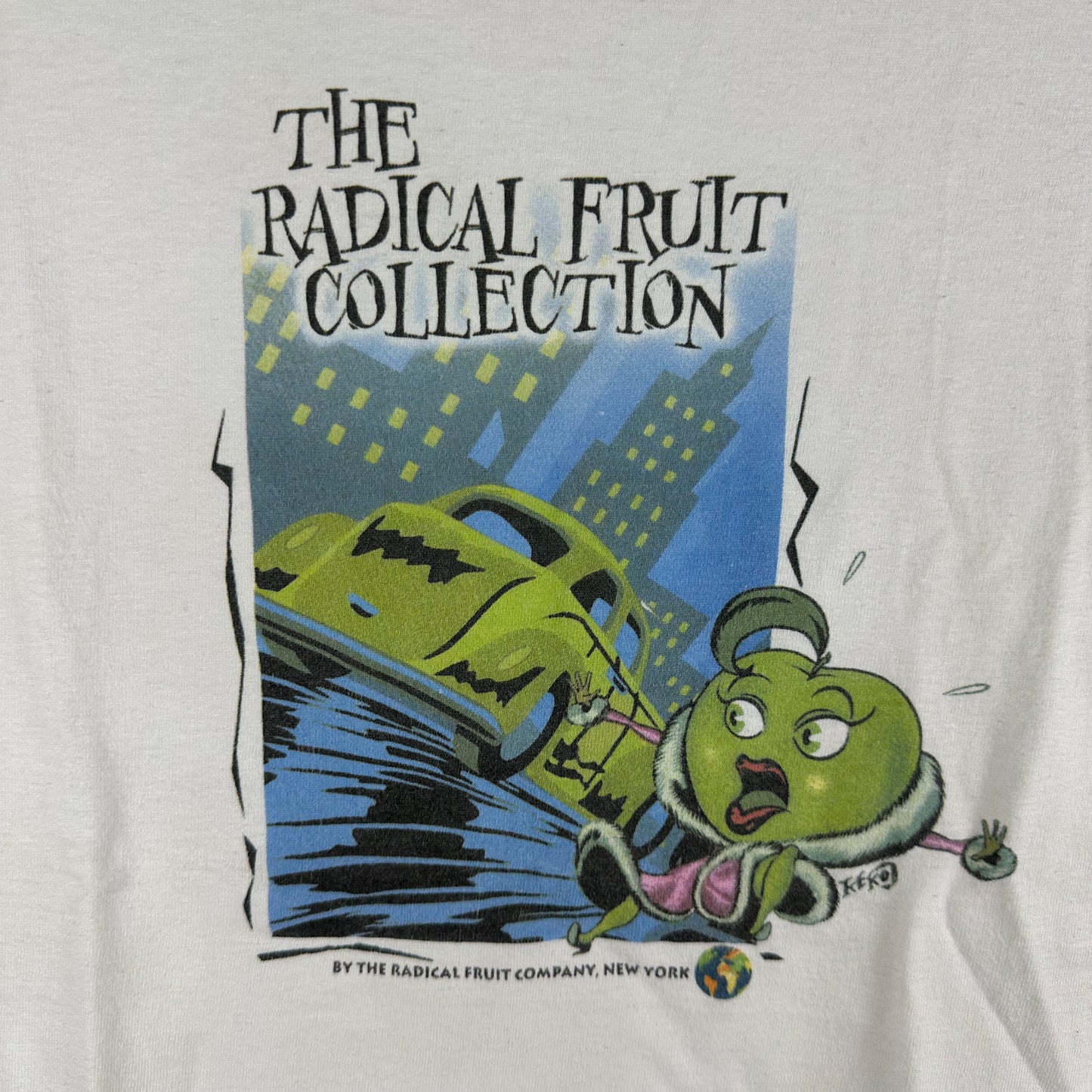 Vintage 2000s The Radical Fruit Collection New York Graphic T-Shirt