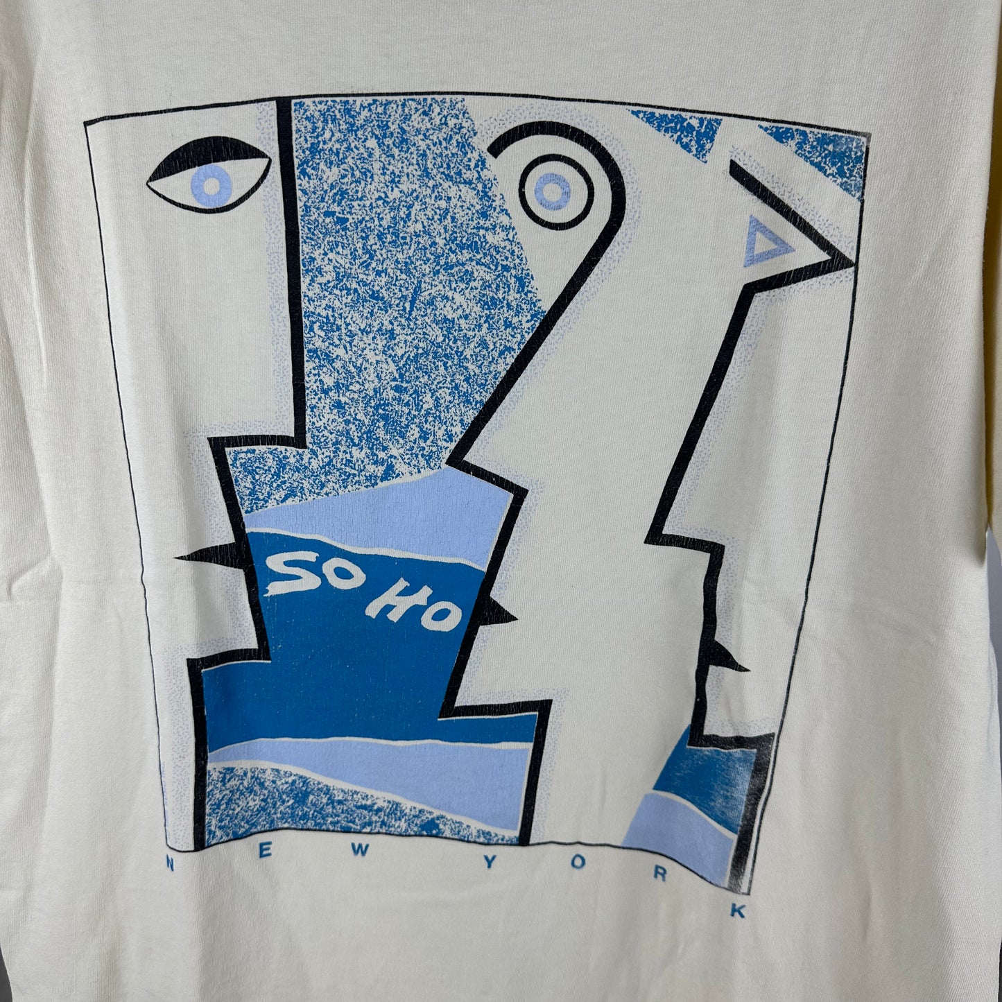 Vintage 90s New York SoHo Art Design Graphic Single Stitch T-shirt