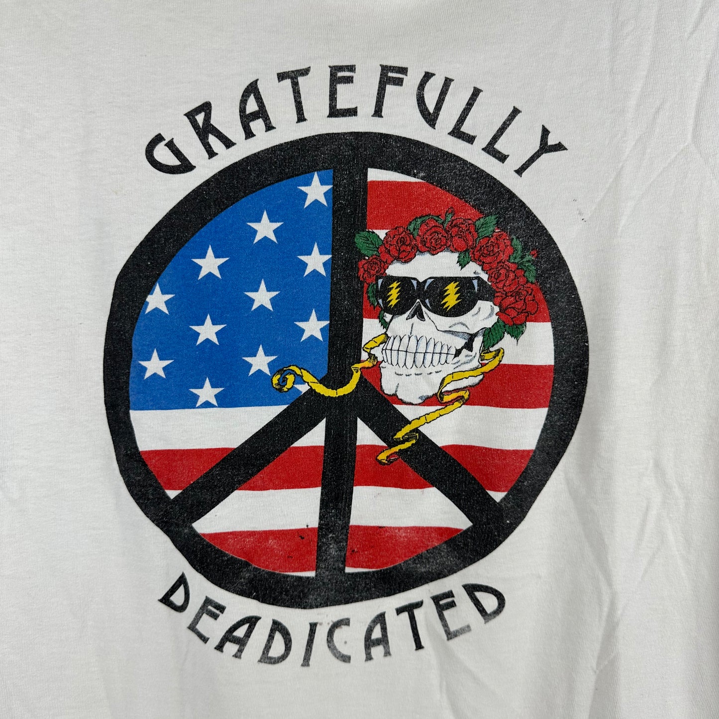 Vintage 90s Grateful Dead Gratefully Dedicated Rock Band Single Stitch T-Shirt