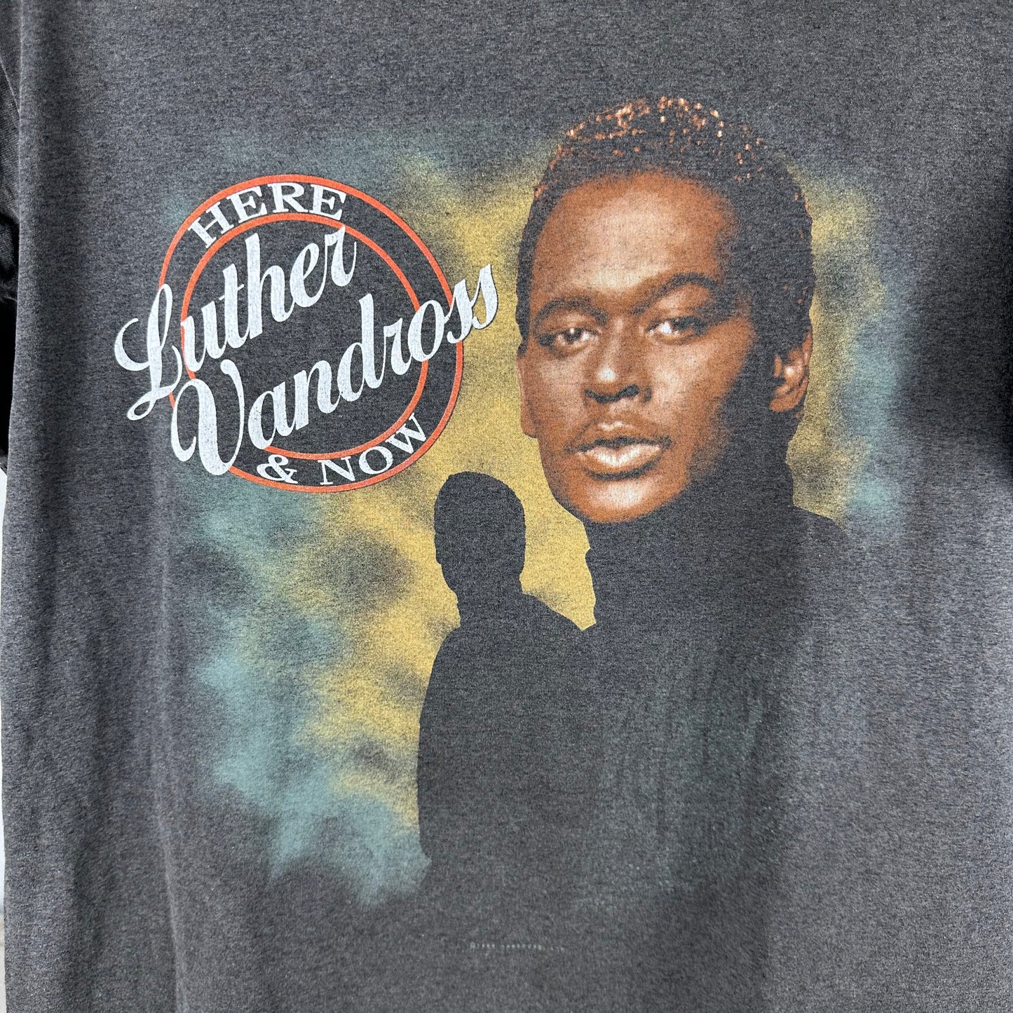 Vintage 1990 Luther Vandross Here &amp; Now World Tour Single Stitch T-shirt