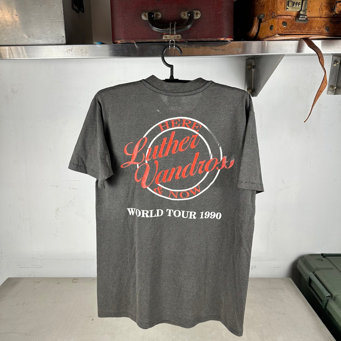 Vintage 1990 Luther Vandross Here &amp; Now World Tour Single Stitch T-shirt