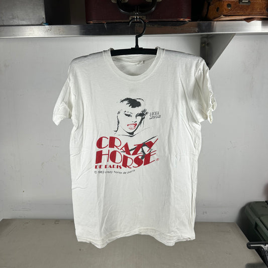 Vintage 1983 Crazy Horse De Paris Cabaret Strip Club Single Stitch T-shirt