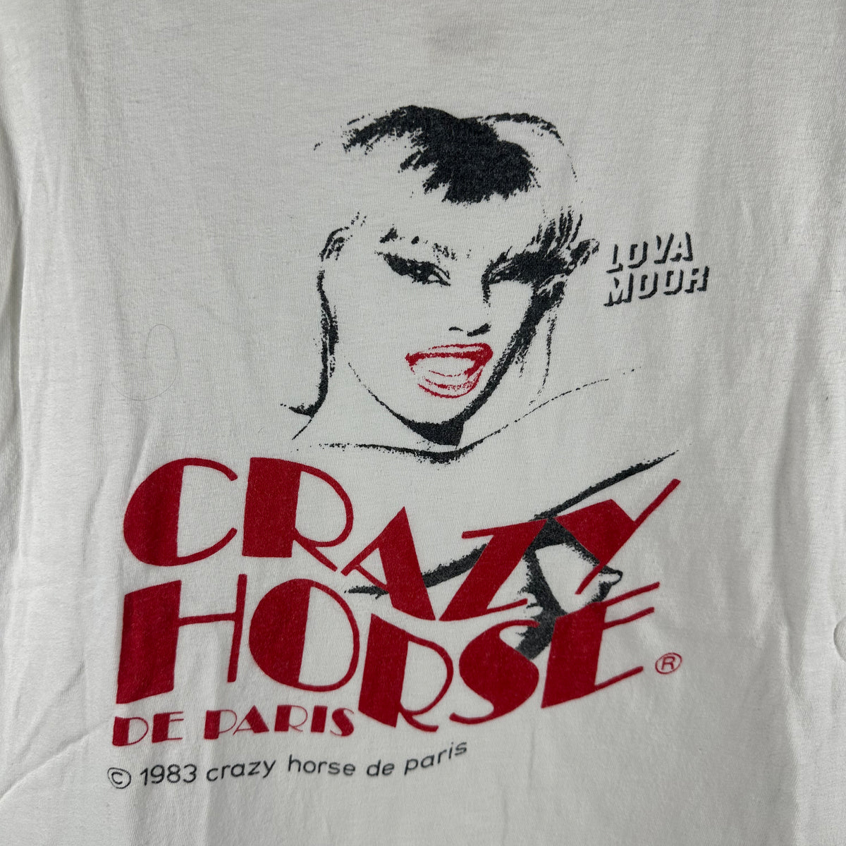 Vintage 1983 Crazy Horse De Paris Cabaret Strip Club Single Stitch T-shirt