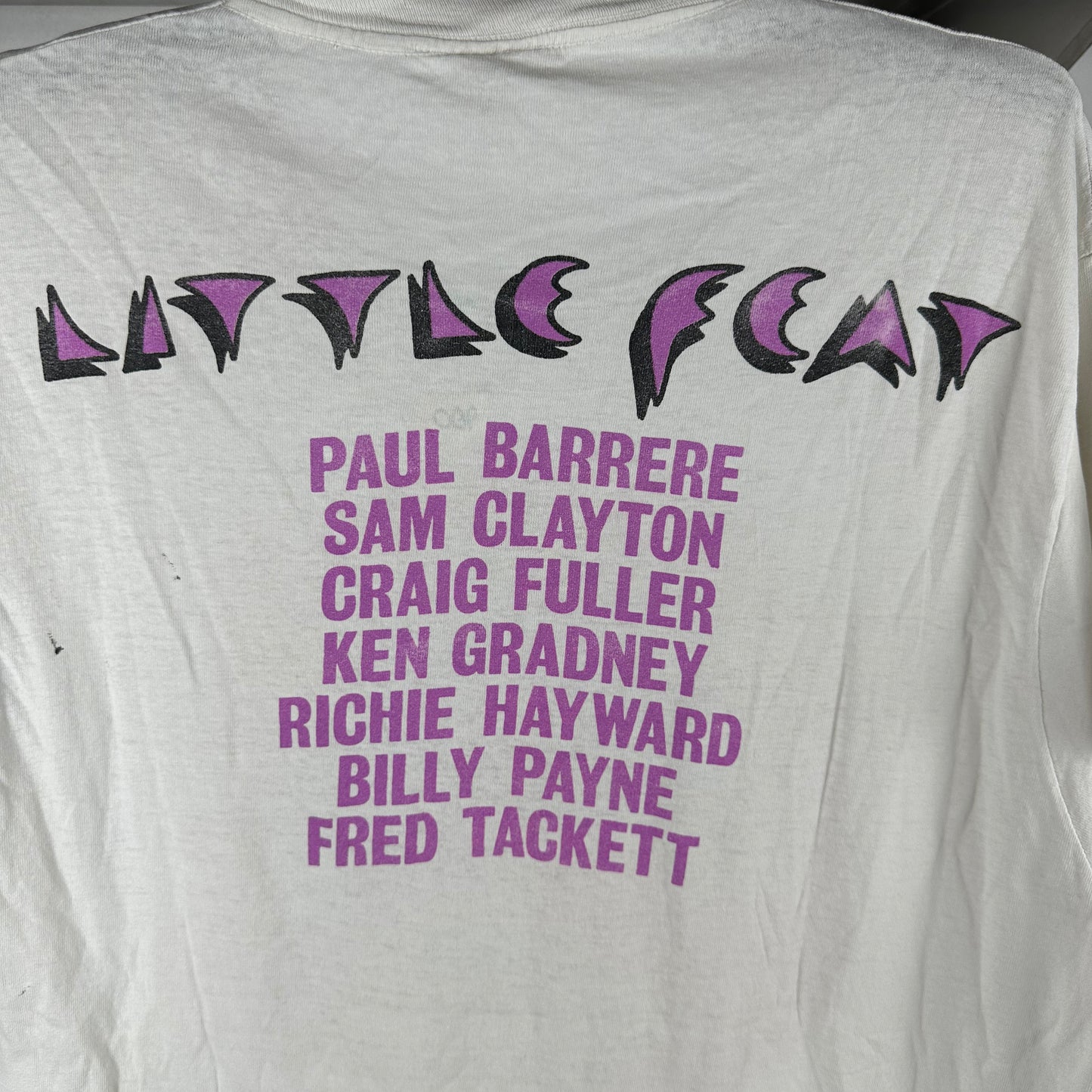 Vintage 80s Little Feat Let It Roll Rock Band Tour Single Stitch T-shirt