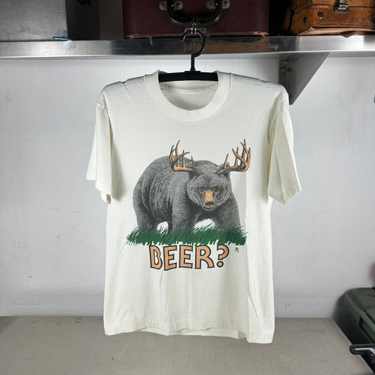 Vintage 1985 Bear Beer? Graphic Single Stitch T-shirt